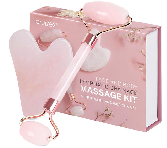 Rose Quartz Roller & Gua Sha: Lymphatic Massage & Skincare