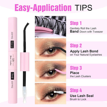 Lash Extension DIY Kit - 280 Cluster Lashes