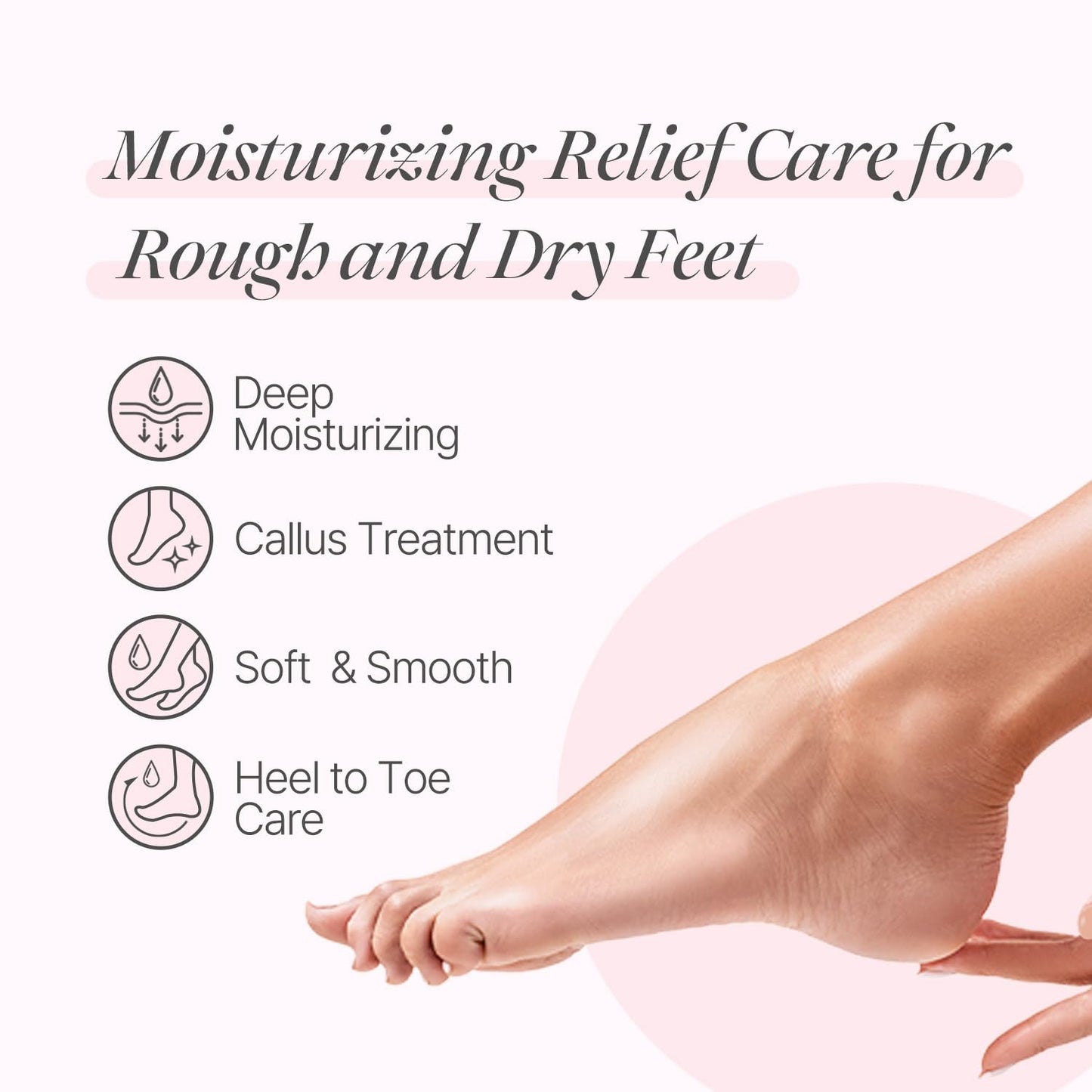 PETITFEE Rose Petal Foot Mask (5 Pairs) - Nourishing Treatment with Collagen & Shea Butter