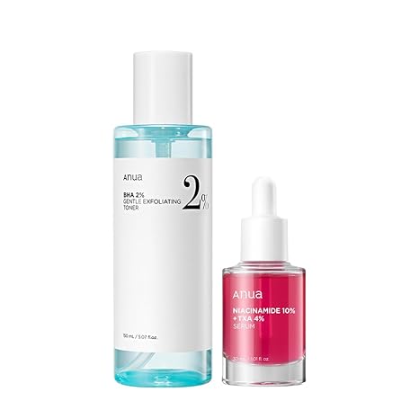 BHA + Niacinamide Duo: Exfoliating Toner & Serum Set